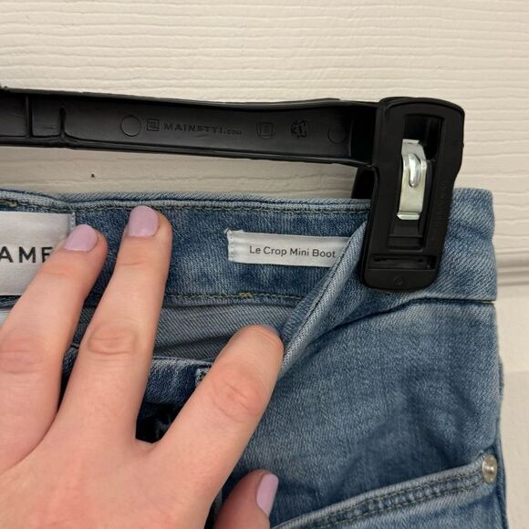 FRAME Denim Le Crop Mini Boot Size 26 Light Wash Stretchy Comfy - Picture 4 of 8